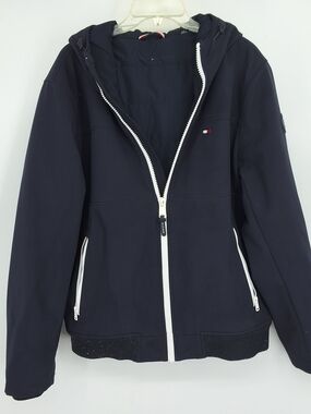 Tommy Hilfiger Large Navy Hooded Zip Jacket